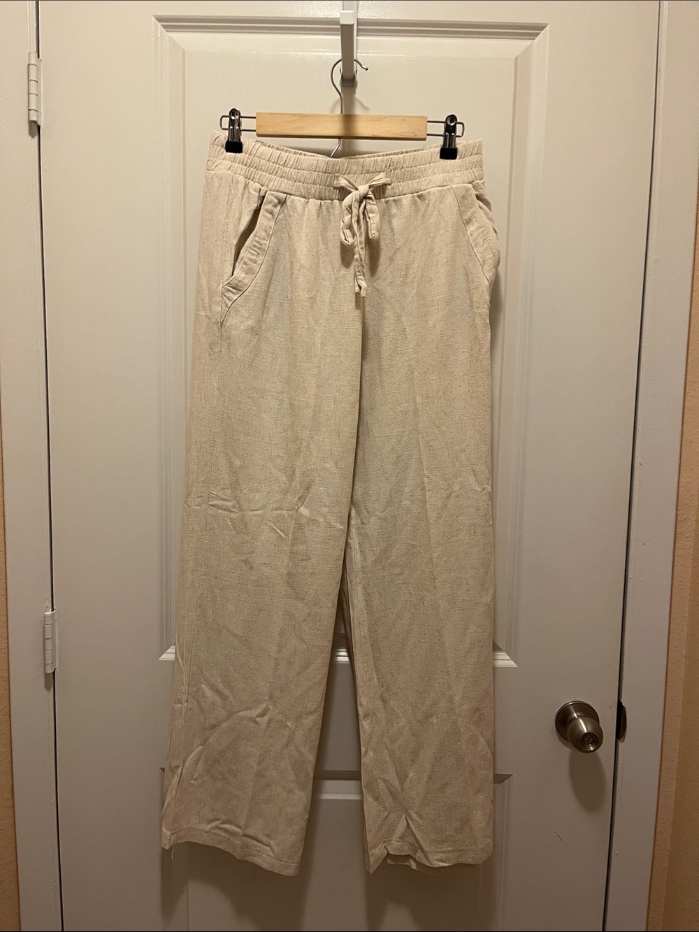 Sienna Sky Light Taupe Drawstring Lounge Pants
